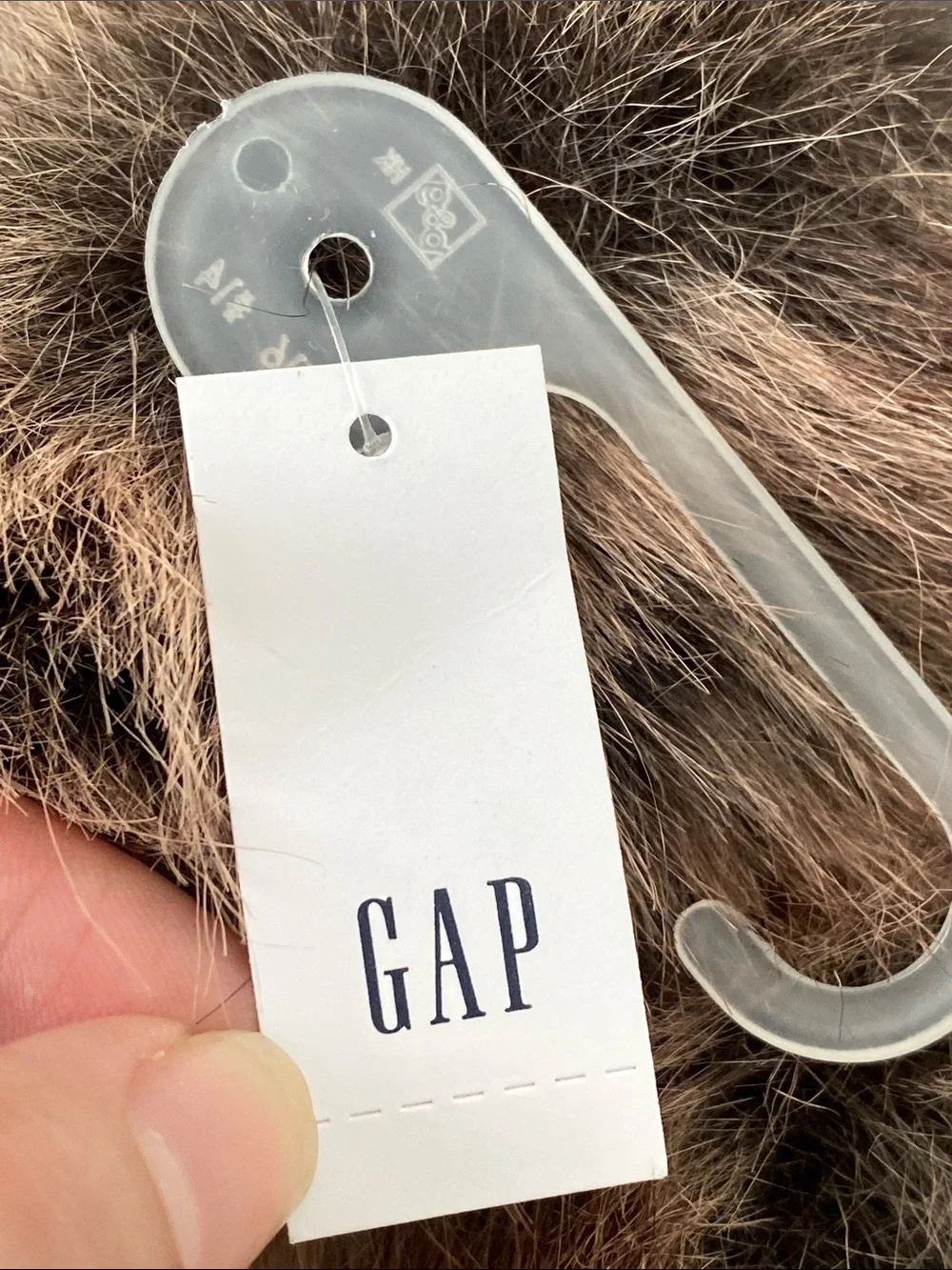 NEW Gap Soft Faux Fur Mittens w/ Strap Brown Avant Garde Classic Casual Boho